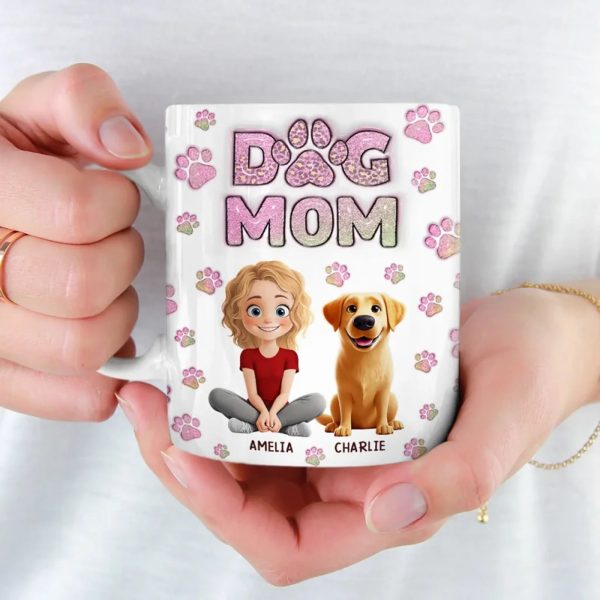 In A World Full Of Chaos, Pets Bring Peace - Dog & Cat Personalized Custom 3D Inflated Effect Printed Mug - Gift For Pet Owners, Pet Lovers In A World Full Of Chaos, Pets Bring Peace - Dog & Cat Personalized Custom 3D Inflated Effect Printed Mug - Gift For Pet Owners, Pet Lovers