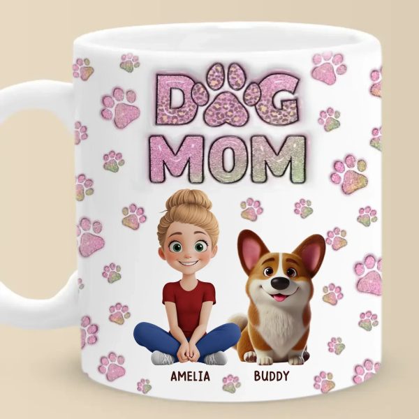 In A World Full Of Chaos, Pets Bring Peace - Dog & Cat Personalized Custom 3D Inflated Effect Printed Mug - Gift For Pet Owners, Pet Lovers In A World Full Of Chaos, Pets Bring Peace - Dog & Cat Personalized Custom 3D Inflated Effect Printed Mug - Gift For Pet Owners, Pet Lovers