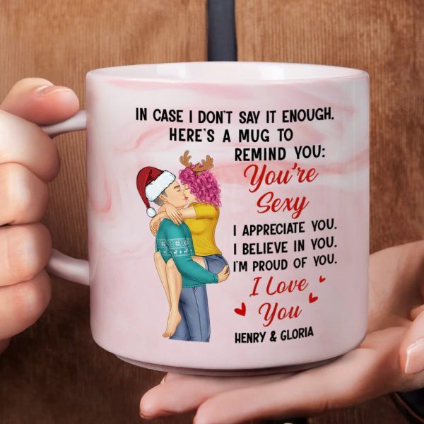 In Case I Don't Say It Enough Couples - Personalized Marble Mug In Case I Don't Say It Enough Couples - Personalized Marble Mug