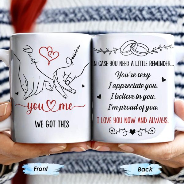 In Case You Need A Little Reminder Linked Rings And Hearts Design - Personalized Custom Coffee Mug - CPL1140_MG In Case You Need A Little Reminder Linked Rings And Hearts Design - Personalized Custom Coffee Mug - CPL1140_MG