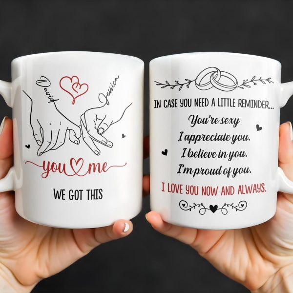 In Case You Need A Little Reminder Linked Rings And Hearts Design - Personalized Custom Coffee Mug - CPL1140_MG In Case You Need A Little Reminder Linked Rings And Hearts Design - Personalized Custom Coffee Mug - CPL1140_MG