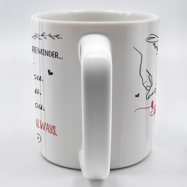 In Case You Need A Little Reminder Linked Rings And Hearts Design - Personalized Custom Coffee Mug - CPL1140_MG In Case You Need A Little Reminder Linked Rings And Hearts Design - Personalized Custom Coffee Mug - CPL1140_MG