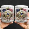 In Honor Of Service, Military Uniform and U.S. Flag - Personalized Custom Coffee Mug - GRAD280_MG In Honor Of Service, Military Uniform and U.S. Flag - Personalized Custom Coffee Mug - GRAD280_MG