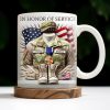 In Honor Of Service, Military Uniform and U.S. Flag - Personalized Custom Coffee Mug - GRAD280_MG In Honor Of Service, Military Uniform and U.S. Flag - Personalized Custom Coffee Mug - GRAD280_MG
