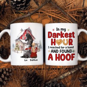In My Darkest Hour, Personalized Mug, Gifts For Horse Lover