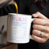 In My Nurse Era, Nurse Nutrition Facts, Nurse Cap And Medical Symbols - Personalized Custom Coffee Mug - NUR013_MG In My Nurse Era, Nurse Nutrition Facts, Nurse Cap And Medical Symbols - Personalized Custom Coffee Mug - NUR013_MG