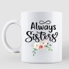 Initial Flower Sisters Personalized Mug