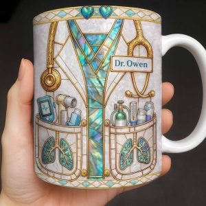 Inspired By Our Medical Heroes, Stethoscope and Medical Tools Design - Personalized Custom Coffee Mug - DOC103_MG