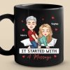 It Started With A Message - Couple Personalized Custom Mug - Christmas Gift For Husband Wife, Anniversary It Started With A Message - Couple Personalized Custom Mug - Christmas Gift For Husband Wife, Anniversary