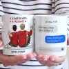 It Started With A Message - Couple Personalized Custom Mug - Gift For Husband Wife, Anniversary It Started With A Message - Couple Personalized Custom Mug - Gift For Husband Wife, Anniversary