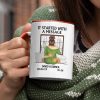 It Started With A Message - Gift For Couples - Personalized Accent Mug It Started With A Message - Gift For Couples - Personalized Accent Mug