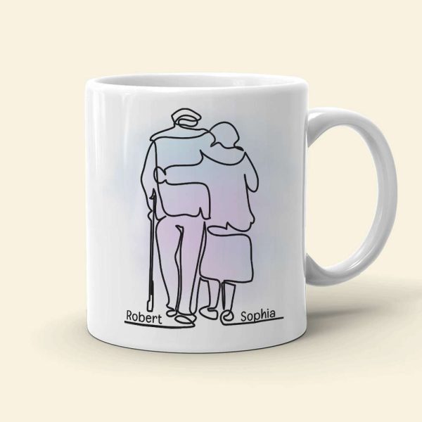 It Turns Out I Like You More Than I Originally Planned, Old Couple White Mug