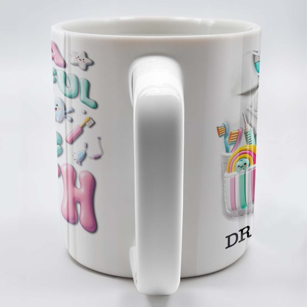 It's A Beautiful Day To Save Teeth, Dental Tools and Tooth Characters - Personalized Custom Coffee Mug - GRAD290_MG It's A Beautiful Day To Save Teeth, Dental Tools and Tooth Characters - Personalized Custom Coffee Mug - GRAD290_MG