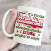 It's Either Serial Killer Documentaries Or Christmas Movies I Either Sleighin' Or Slayin', Black Night Girl White Mug It's Either Serial Killer Documentaries Or Christmas Movies I Either Sleighin' Or Slayin', Black Night Girl White Mug