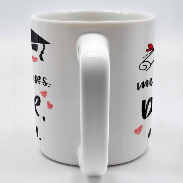 It's Miss Doctor Actually With Graduation Cap and Hearts - Personalized Custom Coffee Mug - DOC044_MG It's Miss Doctor Actually With Graduation Cap and Hearts - Personalized Custom Coffee Mug - DOC044_MG