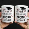 It's Miss Doctor Actually With Graduation Cap and Hearts - Personalized Custom Coffee Mug - DOC044_MG It's Miss Doctor Actually With Graduation Cap and Hearts - Personalized Custom Coffee Mug - DOC044_MG
