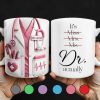 It's Miss Mrs Ms Dr. Actually, Medical Coat and Stethoscope - Personalized Custom Coffee Mug - DOC016_MG