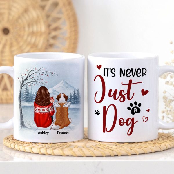 It's Never Just a Dog - Personalized Mug - Heartfelt Christmas Gift for Dog Moms It's Never Just a Dog - Personalized Mug - Heartfelt Christmas Gift for Dog Moms