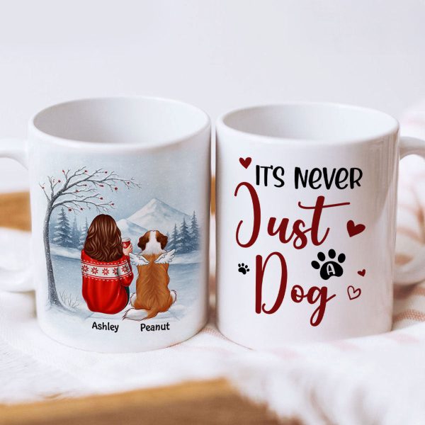 It's Never Just a Dog - Personalized Mug - Heartfelt Christmas Gift for Dog Moms It's Never Just a Dog - Personalized Mug - Heartfelt Christmas Gift for Dog Moms