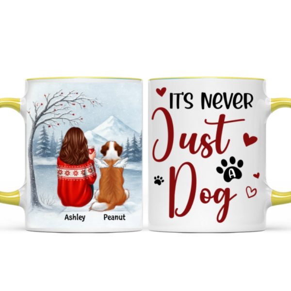 It's Never Just a Dog - Personalized Mug - Heartfelt Christmas Gift for Dog Moms It's Never Just a Dog - Personalized Mug - Heartfelt Christmas Gift for Dog Moms