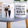 It's Not Easy Being My Wife's/Husband's Arm Candy Personalized Couple Mug, Gift For Couple