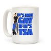 Its Not Gay If Its TSA Blue Text Coffee Mug