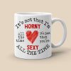It's Not That I'm Horny Naughty, Personalized Couple Mug, Valentine Gifts, Couple Mug, 131223