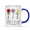 It's Who We Have in Life that Matters, Custom Birth Month Flower - Personalized Mug - Christmas Gift for Best Friends