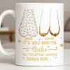 It's You And Me Babe, Older Couple Figures - Personalized Custom Coffee Mug - CPL1232_MG It's You And Me Babe, Older Couple Figures - Personalized Custom Coffee Mug - CPL1232_MG