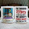 I've Endured Living With The World's Loudest Snorer, Couple Gift, Personalized Mug, Funny Couple Mug
