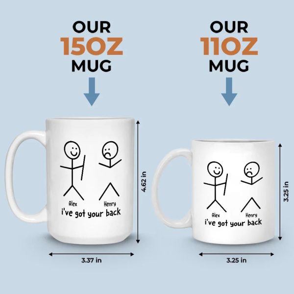 I've Got Your Back - Friend Personalized Custom Mug - Christmas Gift For Best Friends, Sisters, Family Members, Coworkers I've Got Your Back - Friend Personalized Custom Mug - Christmas Gift For Best Friends, Sisters, Family Members, Coworkers