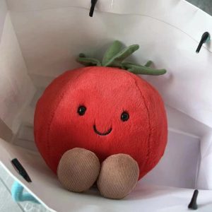 Jellycat Adorable Tomato Plush Toy - Cute Fruit & Vegetable Decor