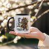 Jesus Fills My Cup Christian Personalized Mug, Leopard Print Coffee Gift with Custom Name Jesus Fills My Cup Christian Personalized Mug, Leopard Print Coffee Gift with Custom Name