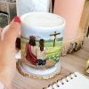 Jesus Lord, Please Keep Your Arm Around My Shoulder And Your Hand Over My Mouth - Personalized White Mug Jesus Lord, Please Keep Your Arm Around My Shoulder And Your Hand Over My Mouth - Personalized White Mug