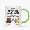 Just a Brunette and a Blonde with an Unbreakable Bond Personalized Mug