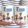 Just A Dad And His Girl 3D Cartoon - Personalized Mug Just A Dad And His Girl 3D Cartoon - Personalized Mug