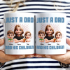 Just A Dad And His Girl 3D Effect Crossed Arms - Personalized Mug Just A Dad And His Girl 3D Effect Crossed Arms - Personalized Mug