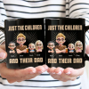 Just A Dad And His Girl 3D Effect Crossed Arms - Personalized Mug Just A Dad And His Girl 3D Effect Crossed Arms - Personalized Mug