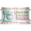 Just A Girl Who Loves Baking With Mixer And Cupcakes - Personalized Custom Coffee Mug - COOK030_MG Just A Girl Who Loves Baking With Mixer And Cupcakes - Personalized Custom Coffee Mug - COOK030_MG