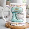 Just A Girl Who Loves Baking With Mixer And Cupcakes - Personalized Custom Coffee Mug - COOK030_MG Just A Girl Who Loves Baking With Mixer And Cupcakes - Personalized Custom Coffee Mug - COOK030_MG
