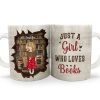 Just A Girl Who Loves Books - Gift For Book Lovers, Bookworms, Readers - Personalized White Edge-to-Edge Mug Just A Girl Who Loves Books - Gift For Book Lovers, Bookworms, Readers - Personalized White Edge-to-Edge Mug