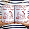 Just A Girl Who Loves Books And Dogs - Personalized White Edge-to-Edge Mug Just A Girl Who Loves Books And Dogs - Personalized White Edge-to-Edge Mug