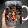 Just A Girl Who Loves Books And Reading - Personalized Custom Coffee Mug - BLV060_MG Just A Girl Who Loves Books And Reading - Personalized Custom Coffee Mug - BLV060_MG