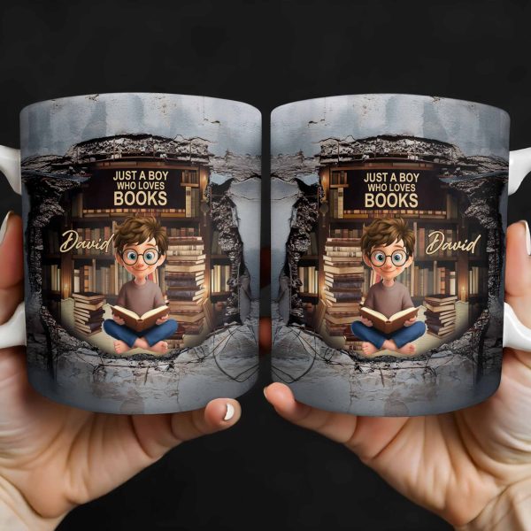 Just A Girl Who Loves Books And Reading - Personalized Custom Coffee Mug - BLV060_MG Just A Girl Who Loves Books And Reading - Personalized Custom Coffee Mug - BLV060_MG