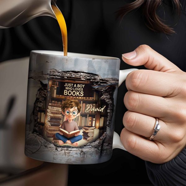 Just A Girl Who Loves Books And Reading - Personalized Custom Coffee Mug - BLV060_MG Just A Girl Who Loves Books And Reading - Personalized Custom Coffee Mug - BLV060_MG