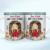 Just A Girl Who Loves Books Flower Garden - Personalized White Edge-to-Edge Mug Just A Girl Who Loves Books Flower Garden - Personalized White Edge-to-Edge Mug