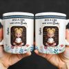 Just A Girl Who Loves Books With Floral Design - Personalized Custom Coffee Mug - BLV056_MG Just A Girl Who Loves Books With Floral Design - Personalized Custom Coffee Mug - BLV056_MG