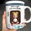 Just A Girl Who Loves Books With Floral Design - Personalized Custom Coffee Mug - BLV056_MG Just A Girl Who Loves Books With Floral Design - Personalized Custom Coffee Mug - BLV056_MG