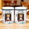 Just A Girl Who Loves Books With Floral Design - Personalized Custom Coffee Mug - BLV056_MG Just A Girl Who Loves Books With Floral Design - Personalized Custom Coffee Mug - BLV056_MG
