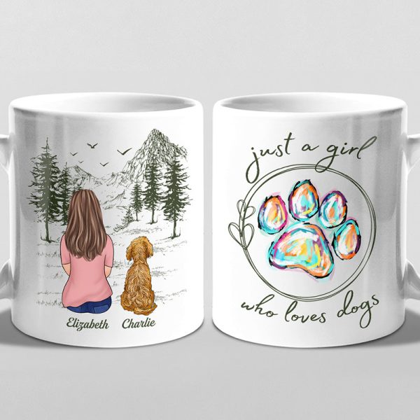 Just A Girl Who Loves Dogs - Dog Personalized Custom Mug - Gift For Pet Owners, Pet Lovers Just A Girl Who Loves Dogs - Dog Personalized Custom Mug - Gift For Pet Owners, Pet Lovers